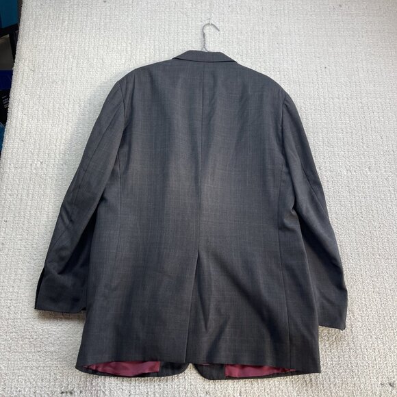 Samuelsohn SB GreenWich Super 120's Mens Grey Check 2 Piece Suit Size 44-48 Tall - Picture 10 of 16